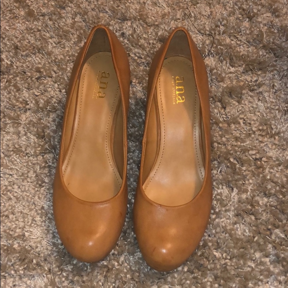 a.n.a Camel Colored Wedge